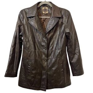 Giacca High Quality Vegan Brown Leather Jacket